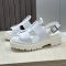 Prada 1X103O Soft Cage Platform Sandals Women Calfskin White