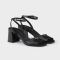 Prada 1X401O Sandals Women Leather Black