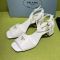 Prada 1X401O Sandals Women Leather White