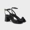 Prada 1X424O Sandals Women Leather Black