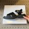 Prada 1X455O Sandals Women Leather Black