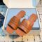 Prada 1XX781 Slides 20mm Women Leather Brown