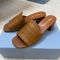 Prada 1XX781 Slides 45mm Women Leather Brown