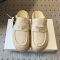 Prada 1XZ778 Flatform Mules Women Nubuck Beige