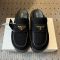 Prada 1XZ778 Flatform Mules Women Nubuck Black
