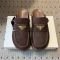 Prada 1XZ778 Flatform Mules Women Nubuck Coffee