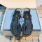 Prada 1Y395O Thong Sandals Women Patent Leather Black