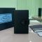 Prada 2MC101 Card Holder in Saffiano and Smooth Leather Black