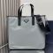 Prada 2VG064 Tote Bag in Re-Nylon and Saffiano Leather Grey
