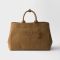 Prada 2VG131 Jardiniere Extra-Large Tote Bag in Cotton Canvas Brown