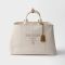 Prada 2VG131 Jardiniere Extra-Large Tote Bag in Linen Blend Beige