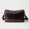 Prada 2VH187 Shoulder Bag in Leather Dark Brown