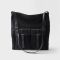 Prada 2VH207 Route Shoulder Bag in Canvas and Leather Black
