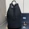 Prada 2VY011 Drawstring Duffle Bag in Canvas Black