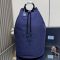 Prada 2VY011 Drawstring Duffle Bag in Canvas Navy Blue