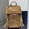Prada 2VZ135 Backpack in Re-Nylon and Leather Brown