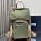 Prada 2VZ135 Backpack in Re-Nylon and Leather Green