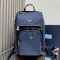 Prada 2VZ135 Backpack in Re-Nylon and Suede Blue