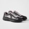 Prada 4E6500 America's Cup Sneakers Unisex Soft Rubber and Bike Fabric Black