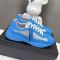Prada 4E6500 America's Cup Sneakers Unisex Soft Rubber and Bike Fabric Blue