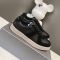Prada Downtown Sneakers Men Suede and Leather Black