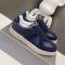 Prada Downtown Sneakers Men Suede and Leather Blue