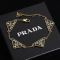 Prada Enamel Triangle Bracelet In Metal Gold/Black