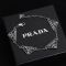 Prada Enamel Triangle Bracelet In Metal Silver/Black