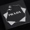 Prada Enamel Triangle Bracelet In Metal Silver/White