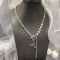Prada Enamel Triangle Pendant Necklace in Metal with Crystals Silver/Black