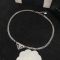 Prada Enamel Triangle Pendant Necklace In Metal Silver/Black
