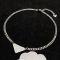 Prada Enamel Triangle Pendant Necklace In Metal Silver/White