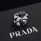 Prada Enameled Ring In Metal Silver