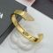 Prada Eternal Gold Bangle Bracelet In Metal with Crystals Gold