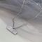 Prada Logo Nameplate Pendant Necklace in Metal Silver/White