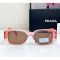 Prada PR17WS Symbole Sunglasses in Acetate Transparent Pink