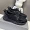 Prada Prax Sneakers Men Leather and Mesh Black
