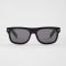 Prada SPRB12 Square Sunglasses in Acetate with The Iconic Metal Plaque Black