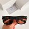 Prada SPRB12 Square Sunglasses in Acetate with The Iconic Metal Plaque Black/Brown