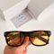Prada SPRB12 Square Sunglasses in Acetate with The Iconic Metal Plaque Tortoise/Yellow