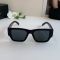 Prada Square Sunglasses in Acetate with Triangle Logo Black