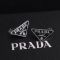 Prada Symbole Clip Earrings In Metal Silver/Black