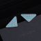 Prada Symbole Earrings In Metal Silver/Blue