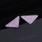 Prada Symbole Earrings In Metal Silver/Pink