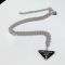 Prada Symbole Necklace in Metal Silver/Black