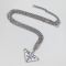 Prada Symbole Necklace in Metal Silver/White