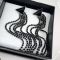 Prada Triangle Enamel Logo Crystals Tassel Earrings In Metal Silver/Black
