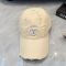 Prada Triangle Logo Baseball Cap in Distressed Cotton Beige