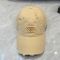 Prada Triangle Logo Baseball Cap in Distressed Cotton Khaki