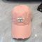 Prada Triangle Logo Baseball Cap in Distressed Cotton Pink